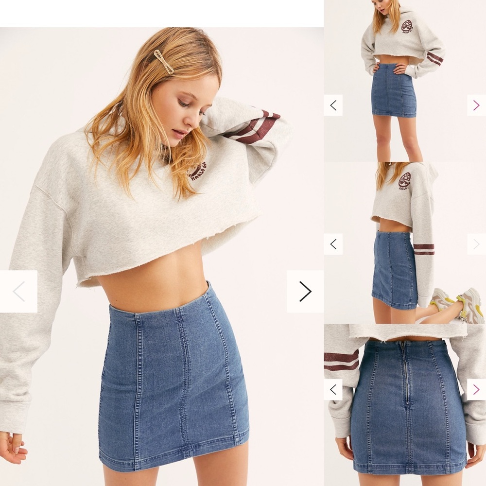 Free People Modern Femme Denim Mini